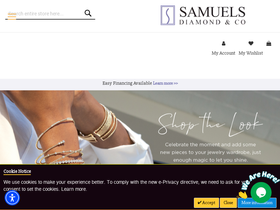 Samuels Diamond & Co. website screenshot