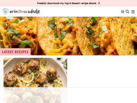 'erinliveswhole.com' screenshot