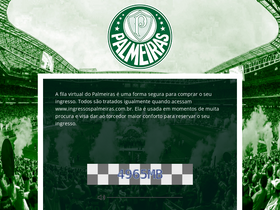 'ingressospalmeiras.com.br' screenshot