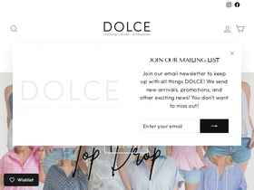 shopdolceboutique.com homepage screenshot