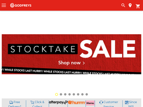 'godfreys.com.au' screenshot