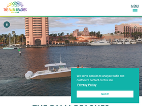 'thepalmbeaches.com' screenshot