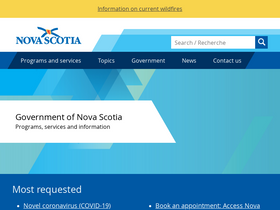 'gov.ns.ca' screenshot
