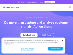 'treasuredata.com' screenshot