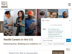 'nestlejobs.com' screenshot