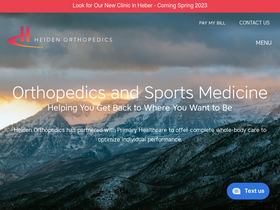 'heidenortho.com' screenshot