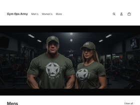 Gym Ops Army website screenshot