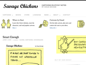 'savagechickens.com' screenshot