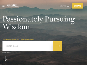 'wisdomhunters.com' screenshot
