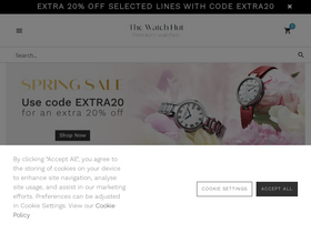 'thewatchhut.co.uk' screenshot