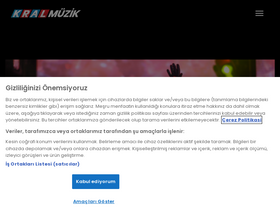 'kralmuzik.com.tr' screenshot