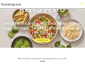 'honeygrow.com' screenshot