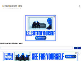 'lettersformats.com' screenshot