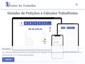 'valordotrabalho.com.br' screenshot