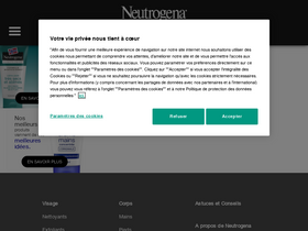 'neutrogena.fr' screenshot