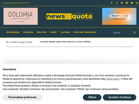 'newsinquota.it' screenshot