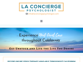 'laconciergepsychologist.com' screenshot