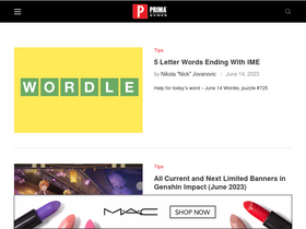 'primagames.com' screenshot