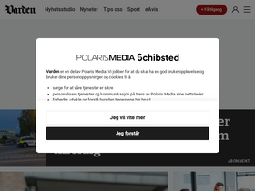 'varden.no' screenshot