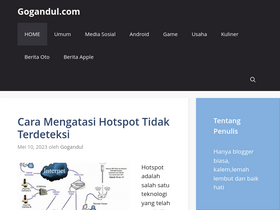 'gogandul.com' screenshot