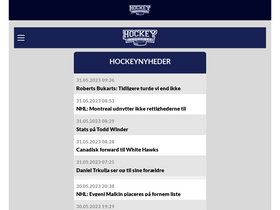 'hockeymagasinet.dk' screenshot