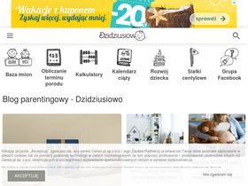 'dzidziusiowo.pl' screenshot