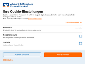 'vrbank-ffb.de' screenshot