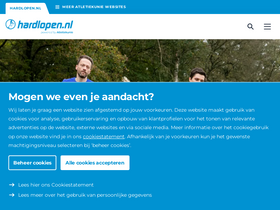 'hardlopen.nl' screenshot