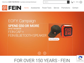Fein homepage screenshot