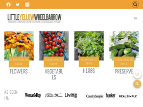 'littleyellowwheelbarrow.com' screenshot