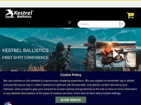 'kestrelballistics.com' screenshot