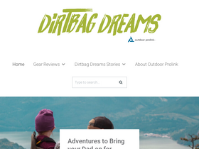 'dirtbagdreams.com' screenshot