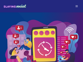 'slayingsocial.com' screenshot