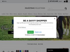 'equestriancollections.com' screenshot
