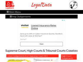 'legaldata.in' screenshot