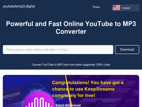 'youtubetomp3.digital' screenshot
