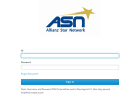 'allianzstarnetwork.com' screenshot