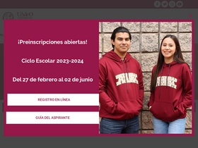 'uadeo.mx' screenshot