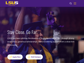 'lsus.edu' screenshot