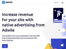 'adwile.com' screenshot