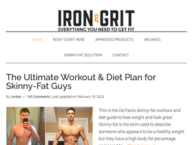 'ironandgrit.com' screenshot