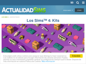 'actualidadsims.com' screenshot
