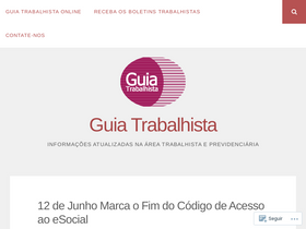 'trabalhista.blog' screenshot