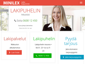 'minilex.fi' screenshot