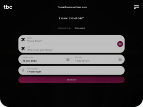 'travelbusinessclass.com' screenshot