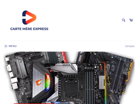 Carte Mere Express homepage screenshot