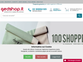 'gedshop.it' screenshot