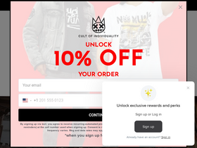 'cultofindividuality.com' screenshot