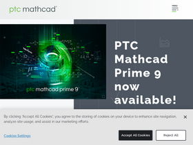 'mathcad.com' screenshot