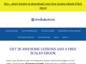 'onlineguitarbooks.com' screenshot